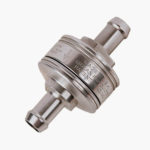 Compact Fuel Filter with 5/16” barb fittings on both ends CLEAR 50-312B-A-CLR