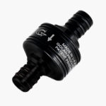 Compact Fuel Filter with 2 Quick Release Fittings BLACK 50-Quick-2-BLK