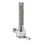 3/8 NPT 6‑AN Chrome Petcock 73‑5166‑CS (CHROME‑STANDARD with a Smooth Finish)